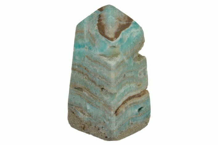 Polished Blue Caribbean Calcite Obelisk - Pakistan #187479